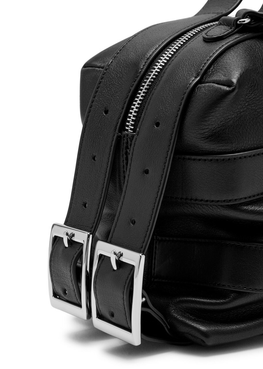 Simone Rocha Biker Belted Leather Shoulder bag - Black - One Size