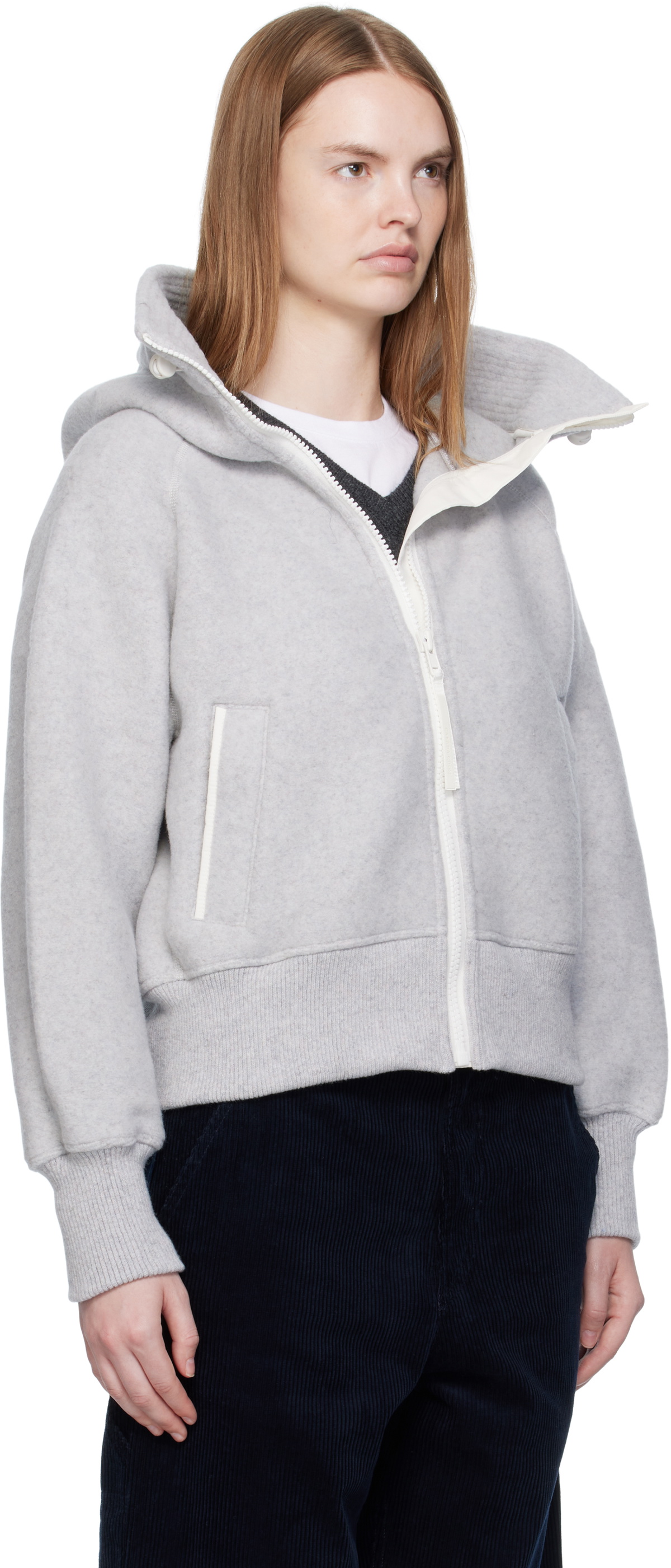 Canada Goose Gray 'White Label' Chilliwack Kind Fleece Hoodie