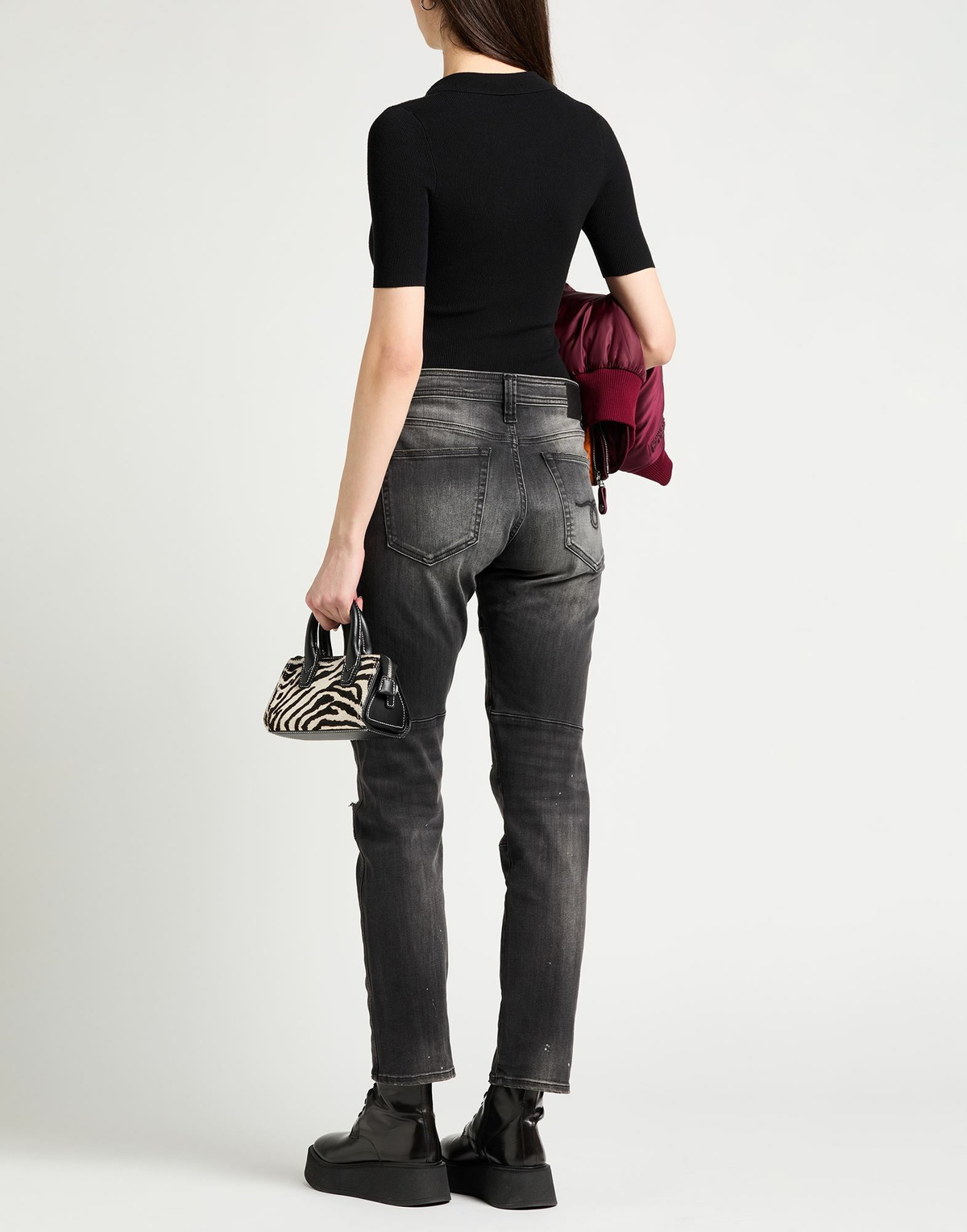 R13 Womens Jeans in Black
