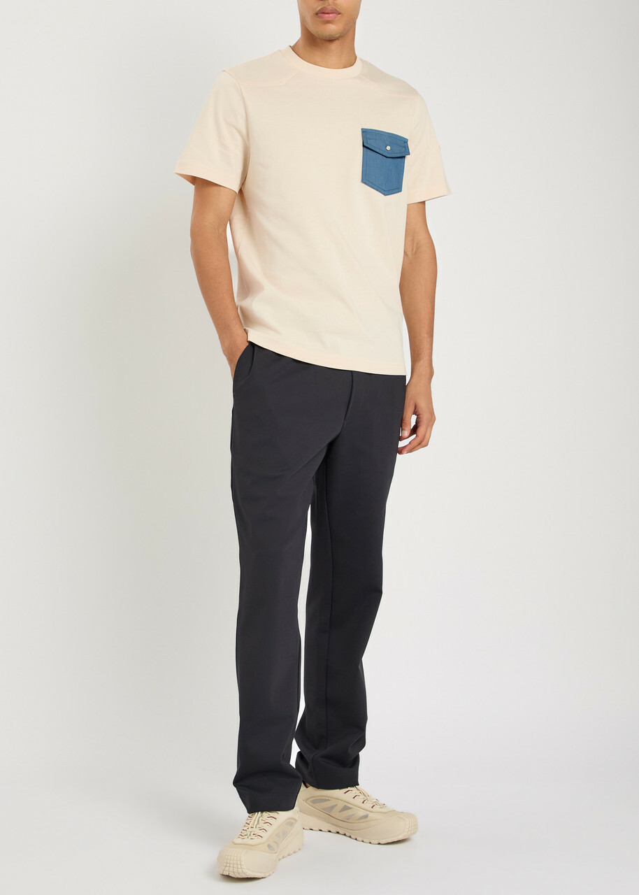 Moncler Patch-pocket Cotton T-shirt Multicoloured 1