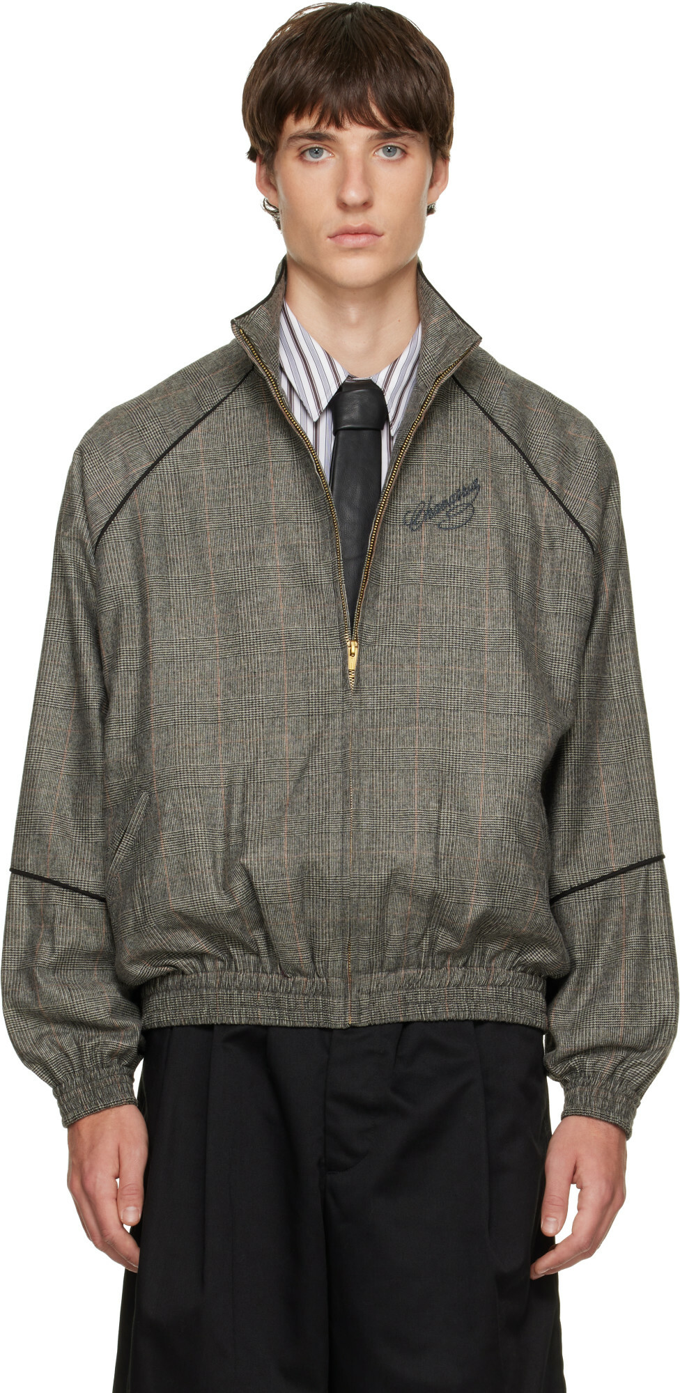 WILLY CHAVARRIA Gray Ruff Rider Track Jacket
