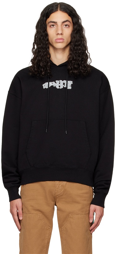 Photo: Off-White Black Carlos Type Over Hoodie
