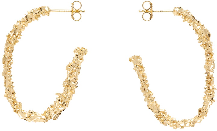 Photo: Veneda Carter Gold VC003 Large Open Hoop Earrings