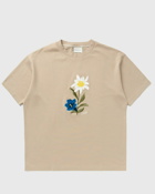 Drôle De Monsieur Le Tee Fleurs Brodées Beige - Mens - Shortsleeves