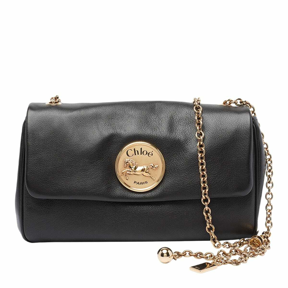 ハンドバッグ Chloe Black Leather Small Nacha Handbag Chloé Black Leather Small Nacha Handbag Chloe