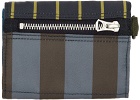 Paul Smith Blue & Khaki Porter Edition Striped Card Holder