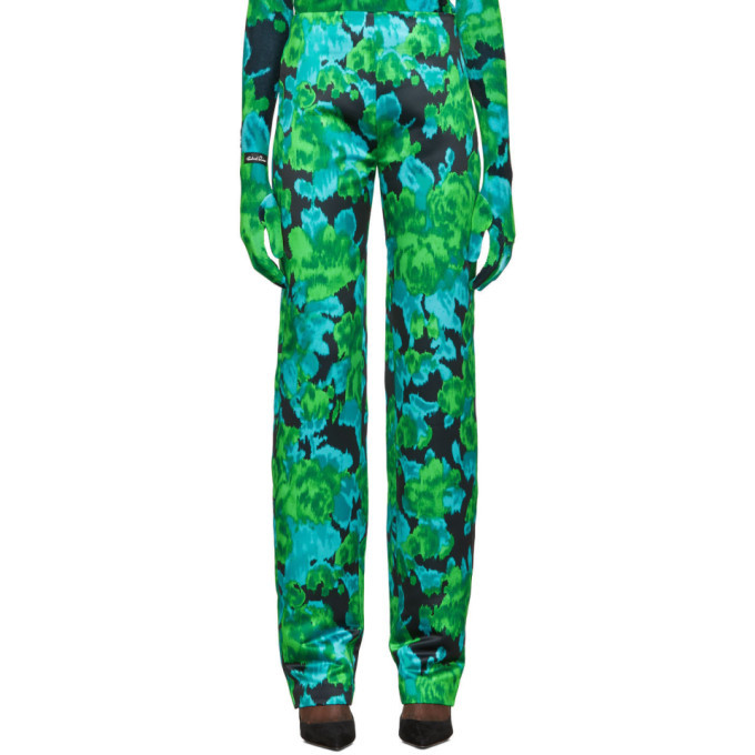 Richard Quinn Green Floral Trousers