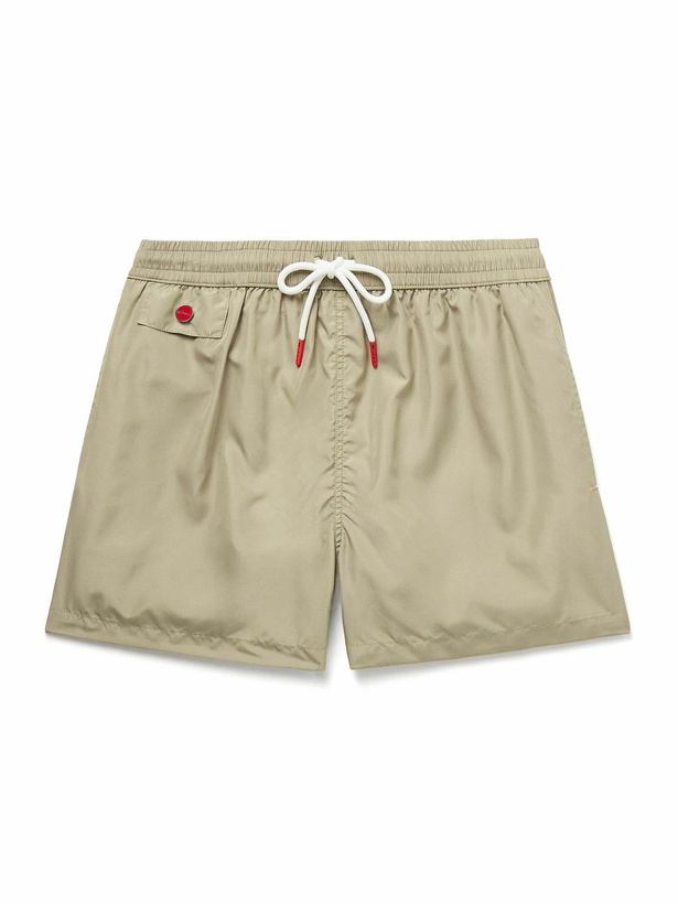 Photo: Kiton - Straight-Leg Mid-Length Swim Shorts - Neutrals