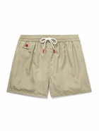 Kiton - Straight-Leg Mid-Length Swim Shorts - Neutrals
