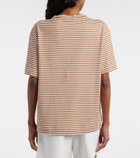 Brunello Cucinelli Striped oversized cotton jersey T-shirt