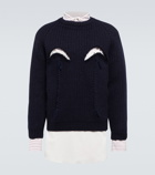 Maison Margiela - Cutout wool sweater