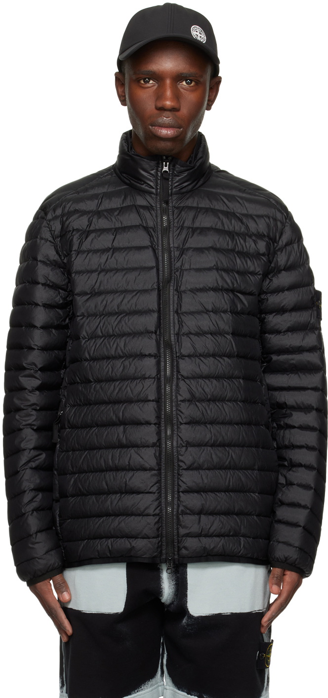 Stone Island Gray Patch Down Jacket Stone Island