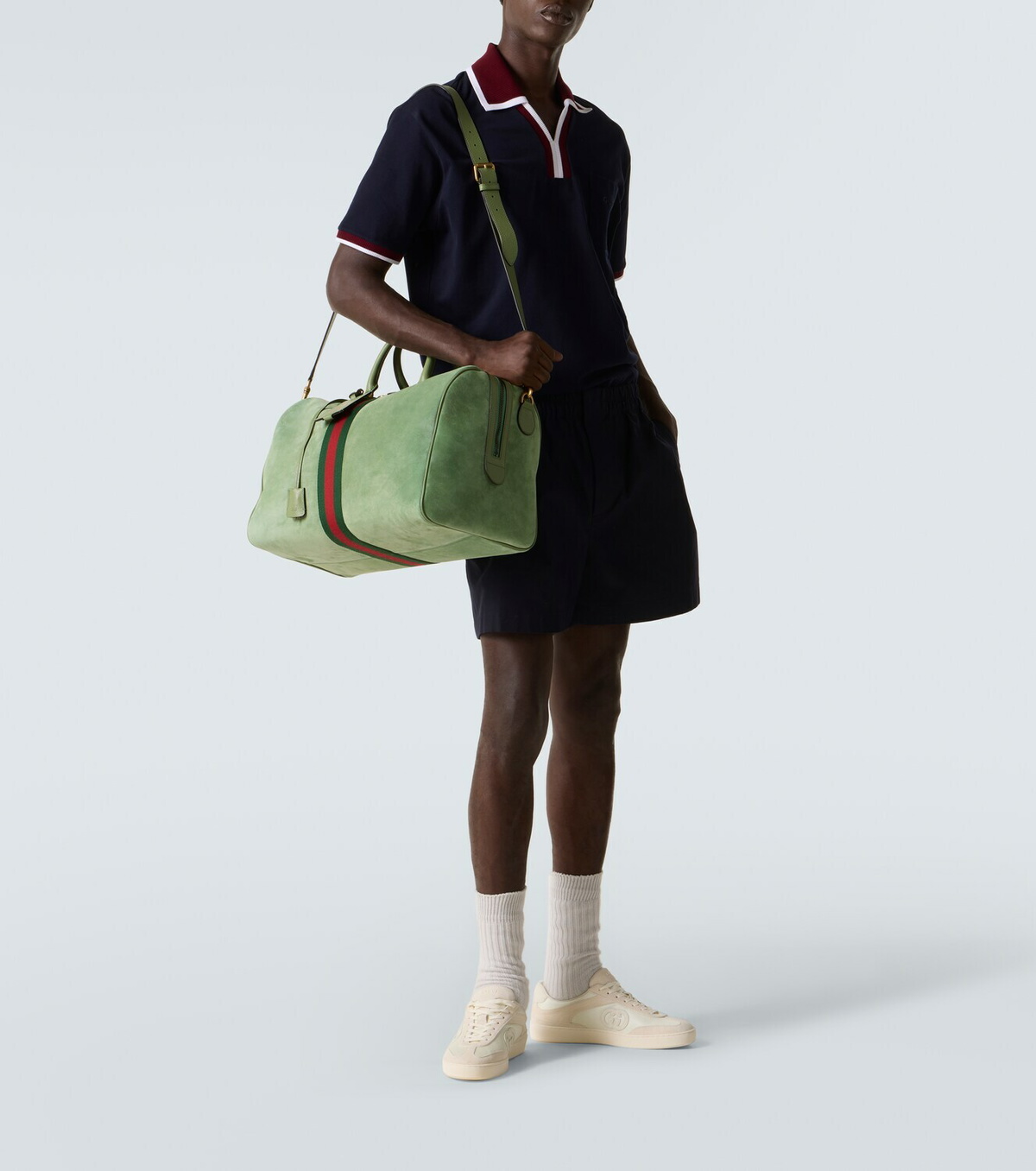 Gucci Gucci Savoy Medium suede duffel bag