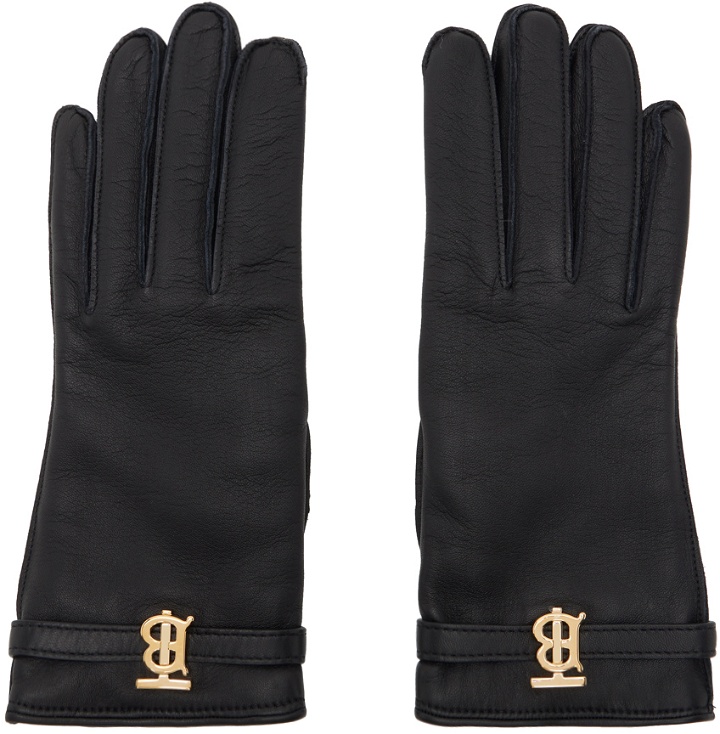 Photo: Burberry Black Monogram Gloves