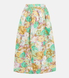 Dries Van Noten - Floral jacquard midi skirt