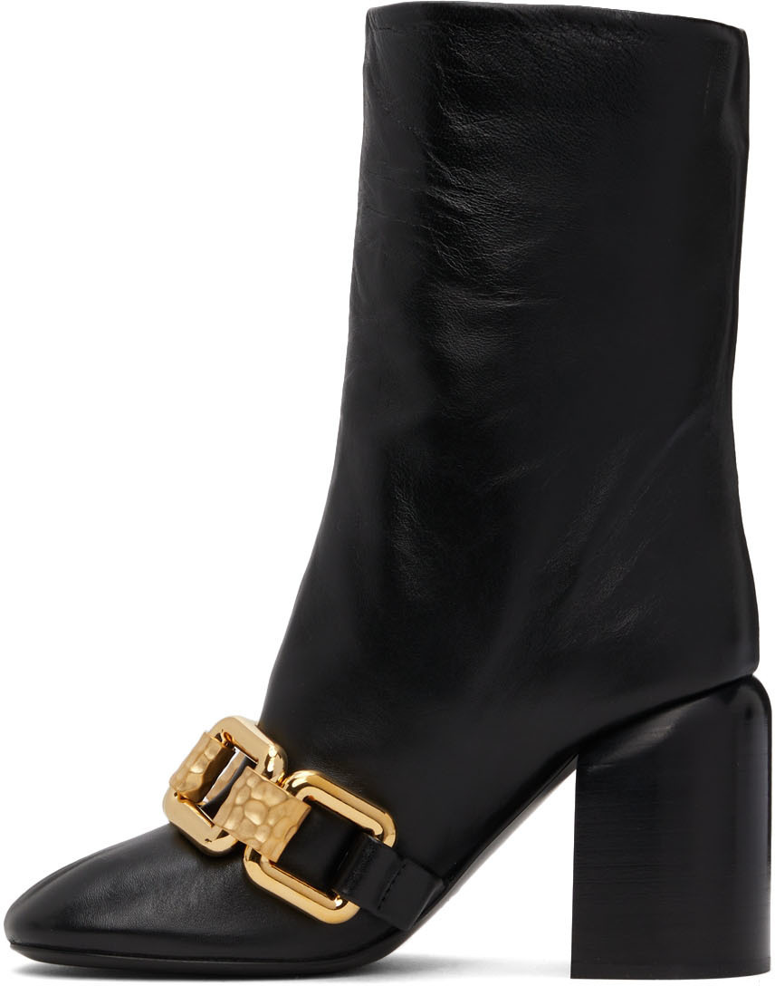 Jil Sander Black Nikky Chain Boots Jil Sander