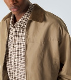 Comme des Garçons Homme Corduroy-trimmed blouson jacket
