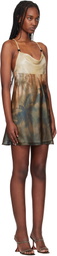 Palm Angels Multicolor Sunset Palms Minidress