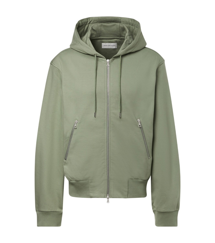 Photo: Dries Van Noten Cotton zip-up hoodie