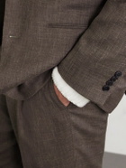 Saman Amel - Slim-Fit Wool, Silk and Linen-Blend Suit Jacket - Gray