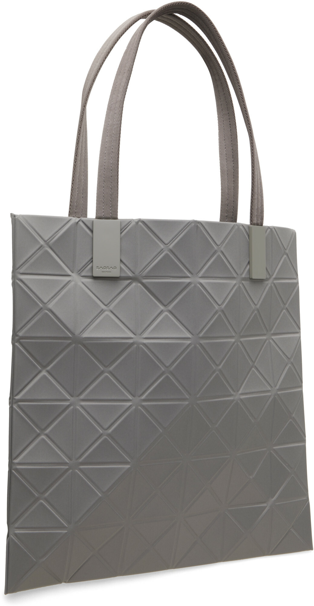 BAO BAO ISSEY MIYAKE Gray Track Tote