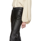 Toteme Black Leather Novara Trousers