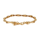 Emanuele Bicocchi Gold Bone Bracelet