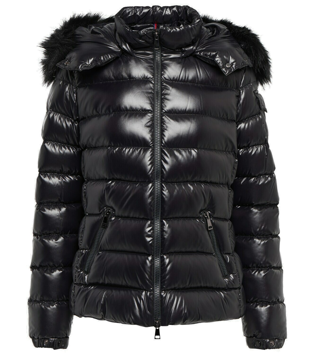 Moncler - Bady faux fur-trimmed down jacket Moncler