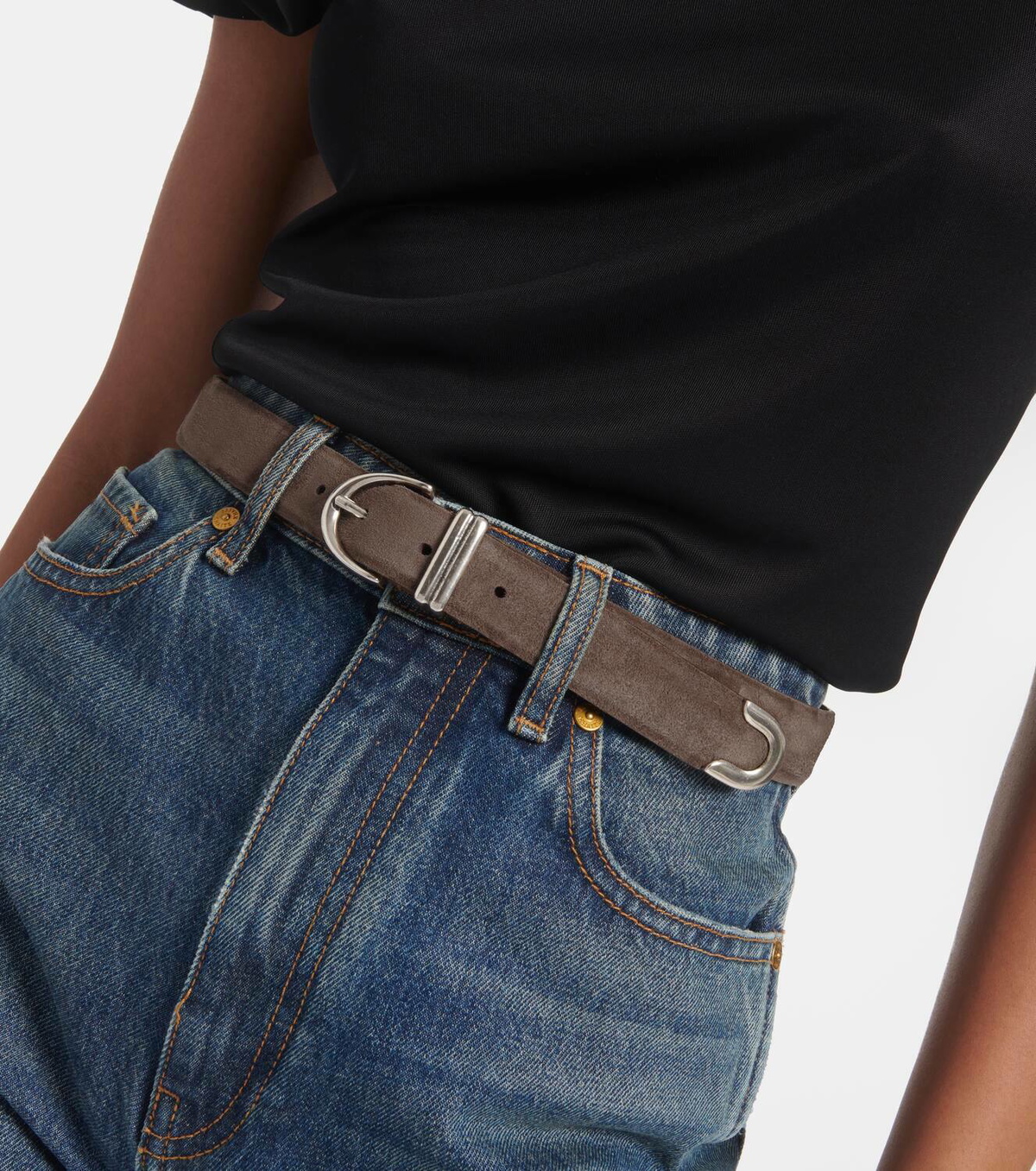 【関税込み】KHAITE ブラウン Bambi ベルト Khaite Bambi Leather Belt Khaite