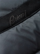Brioni - Slim-Fit Quilted Recycled Shell Down Jacket - Blue