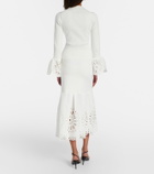 Simkhai Broderie anglaise midi skirt