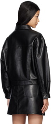 AGOLDE Black Charli Leather Jacket