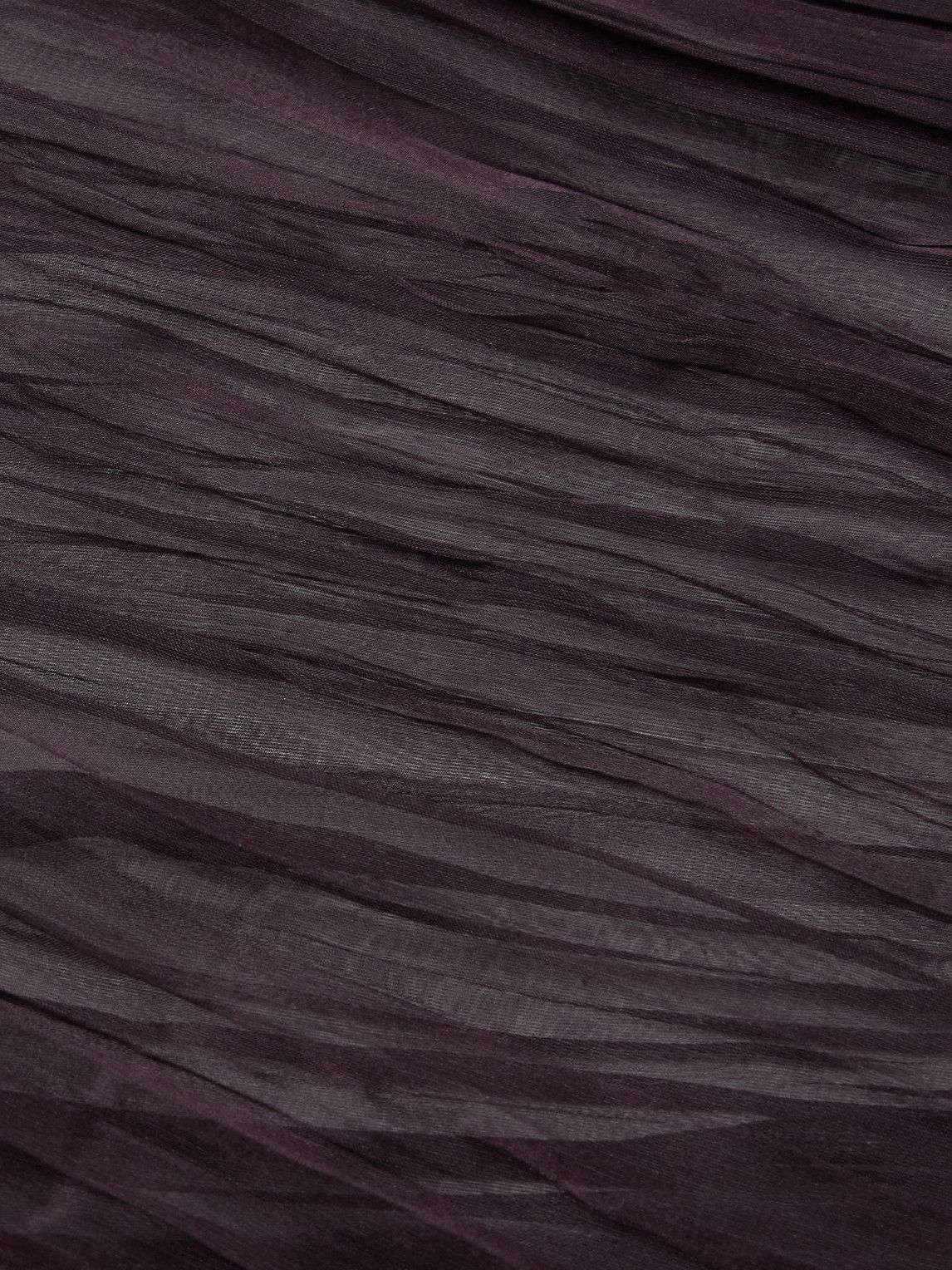 SAINT LAURENT - Pleated Silk-Muslin Scarf
