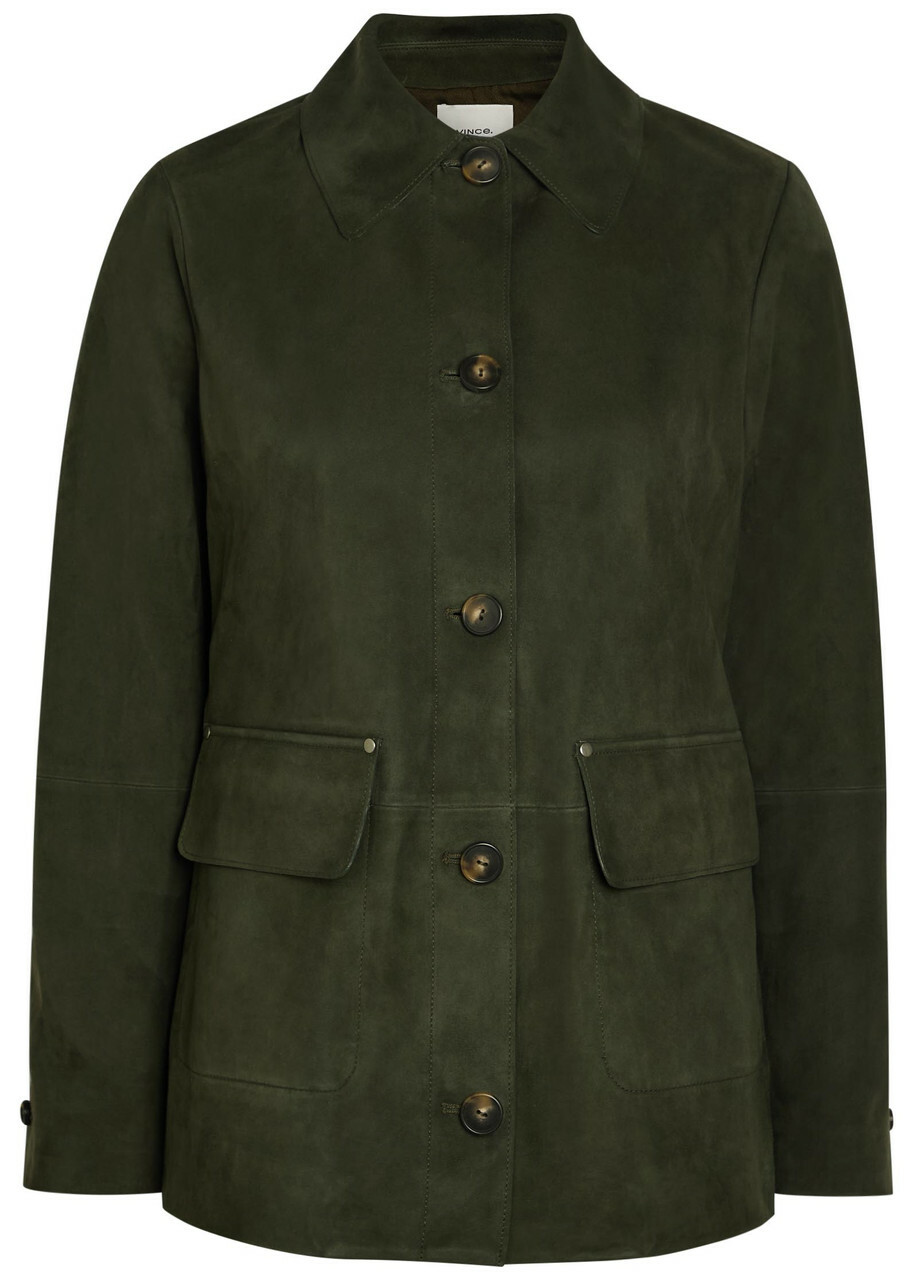 Vince Suede Jacket Green