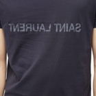 Saint Laurent Men's Reverse Logo T-Shirt in Navy