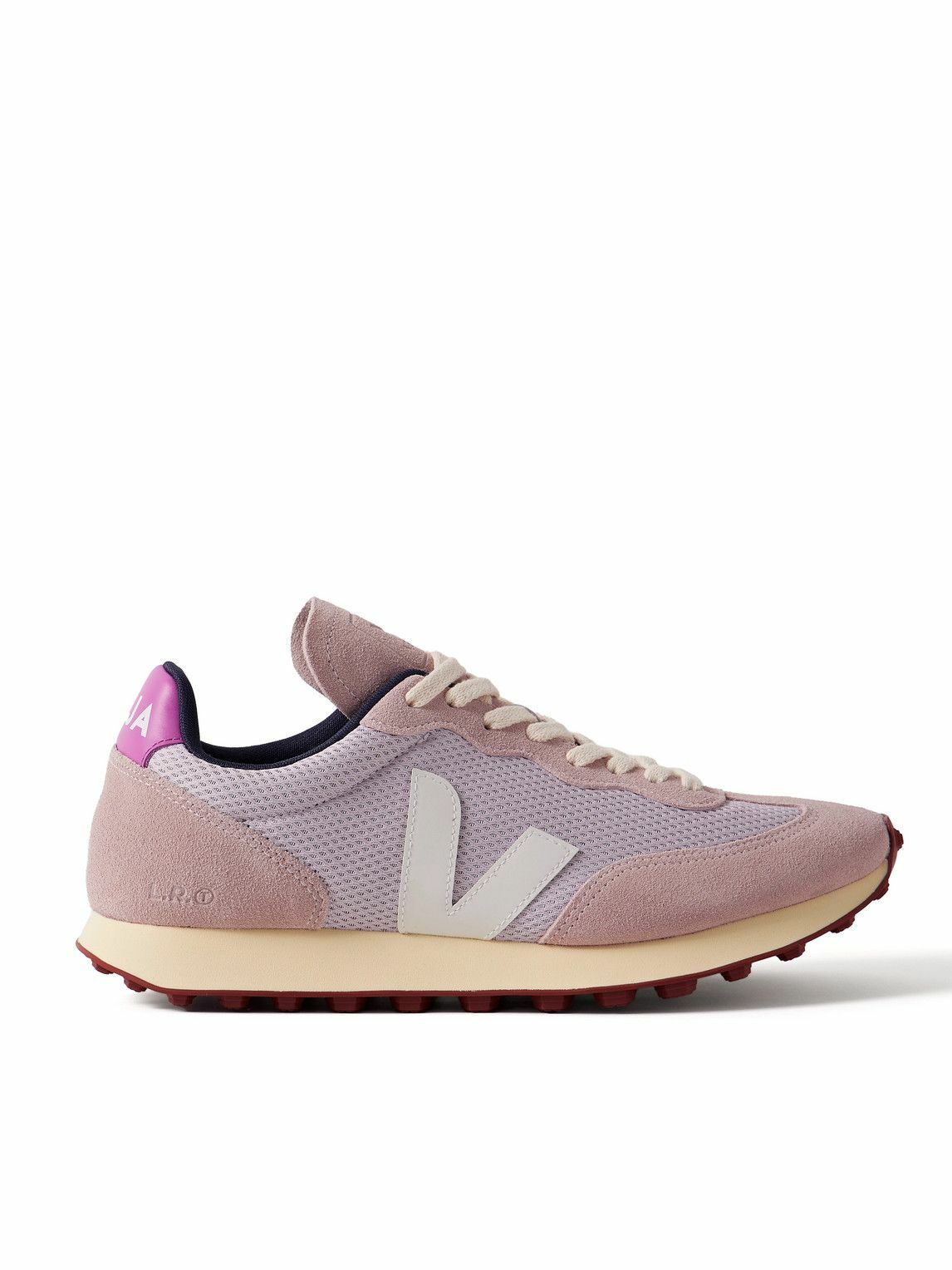 Veja - Rio Branco Leather-Trimmed Alveomesh and Suede Sneakers - Purple