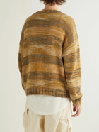 Karu Research - Striped Cotton Cardigan - Brown
