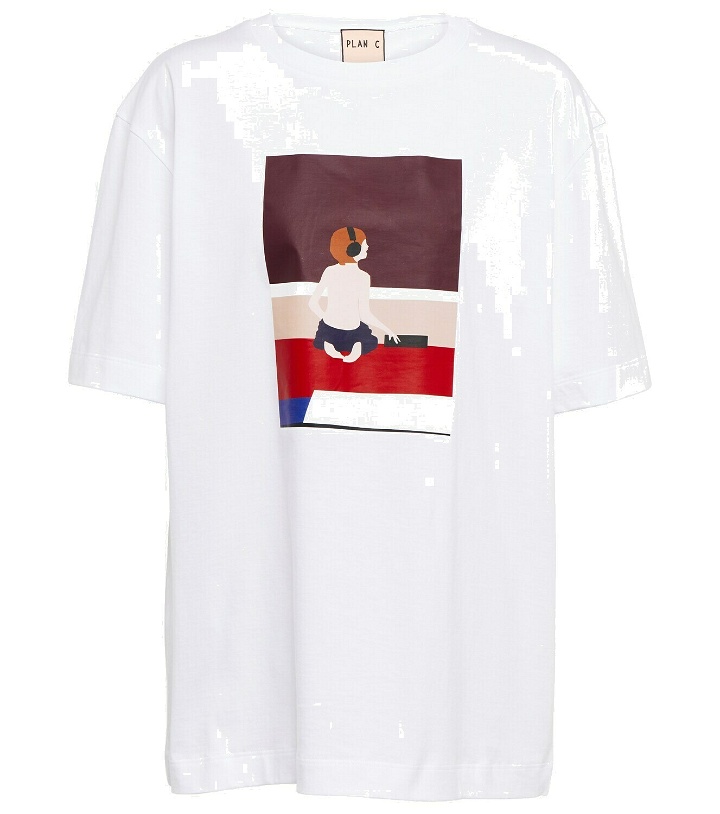 Photo: Plan C - Printed cotton jersey T-shirt