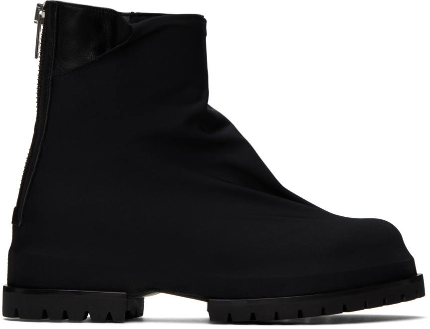 424 Black Zip Boots 424