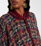 Etro Wool, mohair, and cotton-blend cape