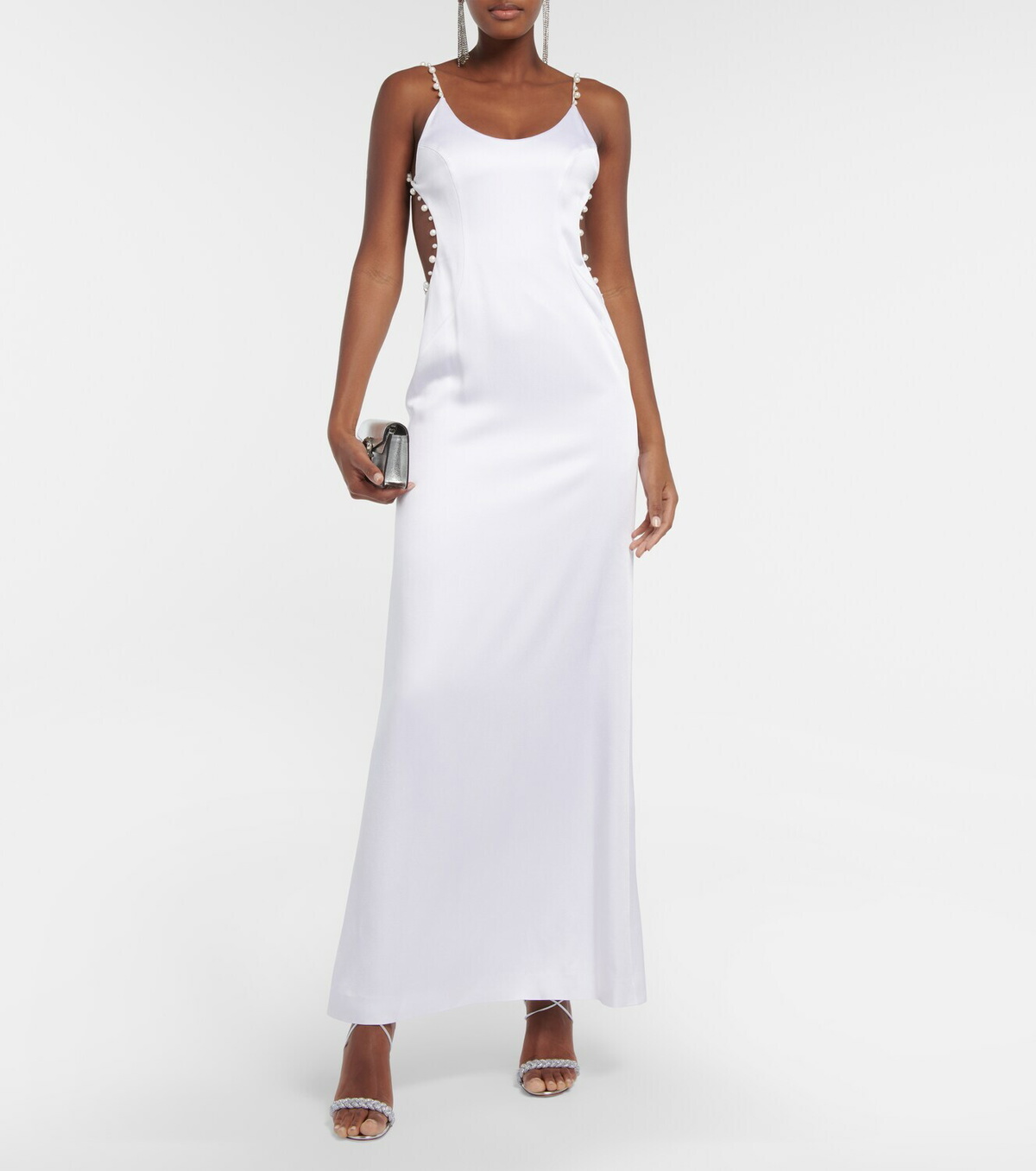 Galvan Bridal Pearled Cove cutout gown Galvan