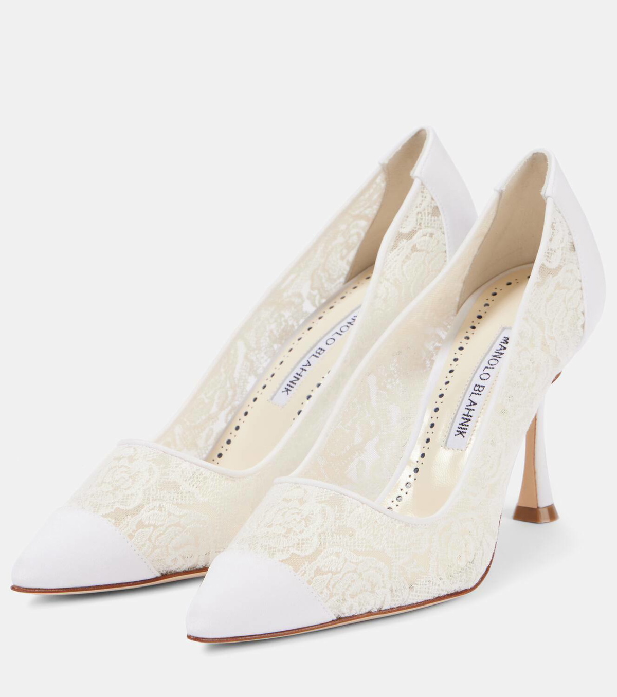 Manolo Blahnik Sololaria 90 floral lace pumps Manolo Blahnik