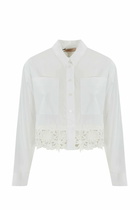 TwinSet Poplin Shirt With Lace