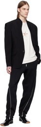 Mugler Black Light Fleece Zipped Sweatpants