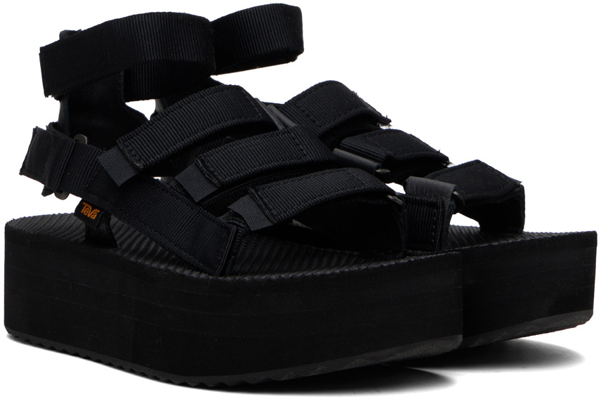 Teva Black Flatform Mevia Sandals Teva