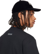 Marine Serre Black Velvet Baseball Cap