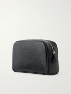 George Cleverley - Croc-Effect Leather Wash Bag - Black