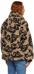 Versace Jeans Couture Beige Printed Jacket