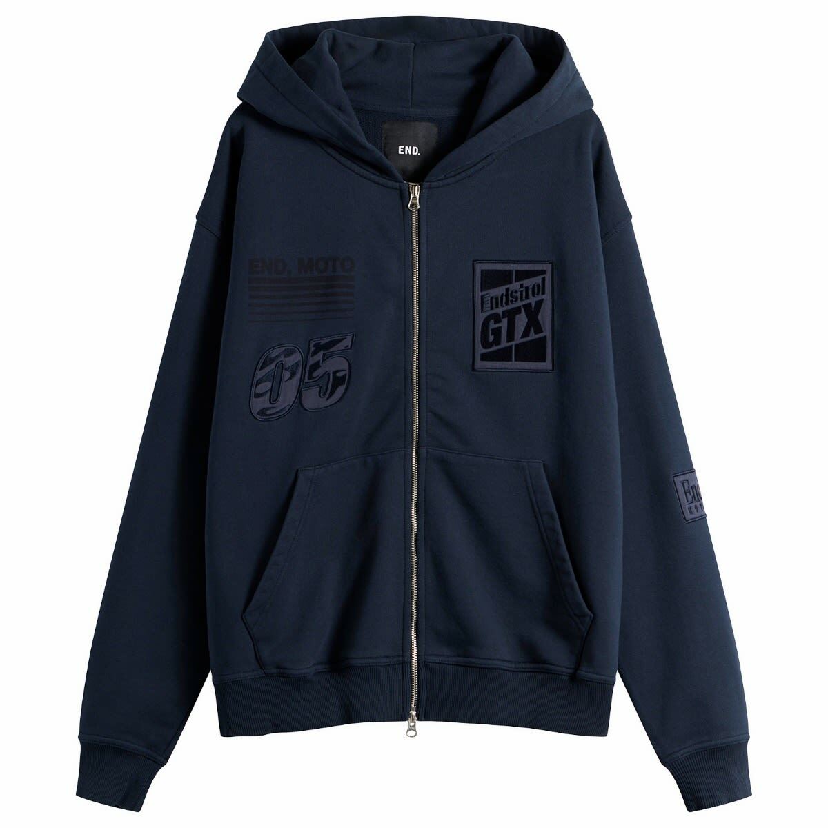 END. Pit Crew Hoodie in Navy