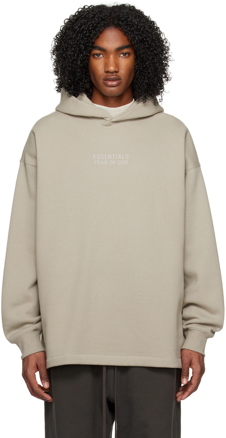 Gray Relaxed Hoodie by Fear of God ESSENTIALS on Sale, essentials